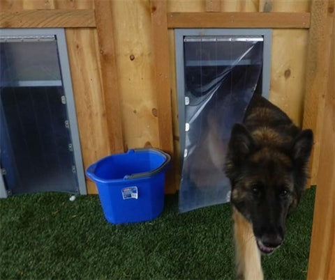 Security Boss 3-Sided Exterior Professional Kennel Door