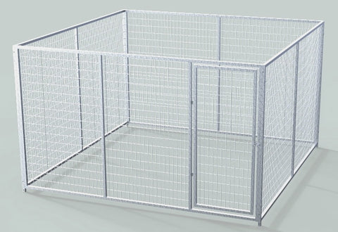 TK Products Pro-Series Single Dog Kennel - Indoor/Outdoor Wire Enclosed Kennel 10x10