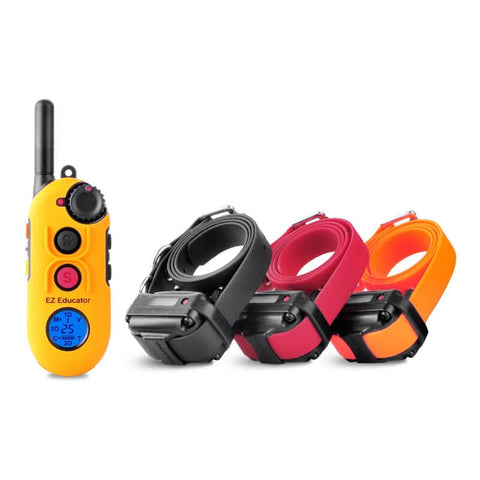 E-Collar EZ-900 Easy Educator 1/2 Mile Modern Dog Trainer Remote Collar for 3 dogs