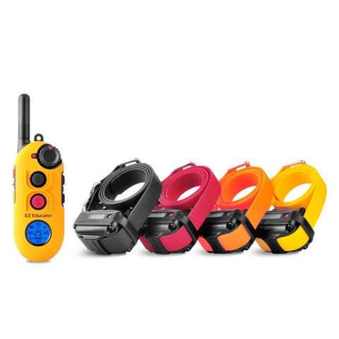 E-Collar EZ-900 Easy Educator 1/2 Mile Modern Dog Trainer Remote Collar for 4 dogs
