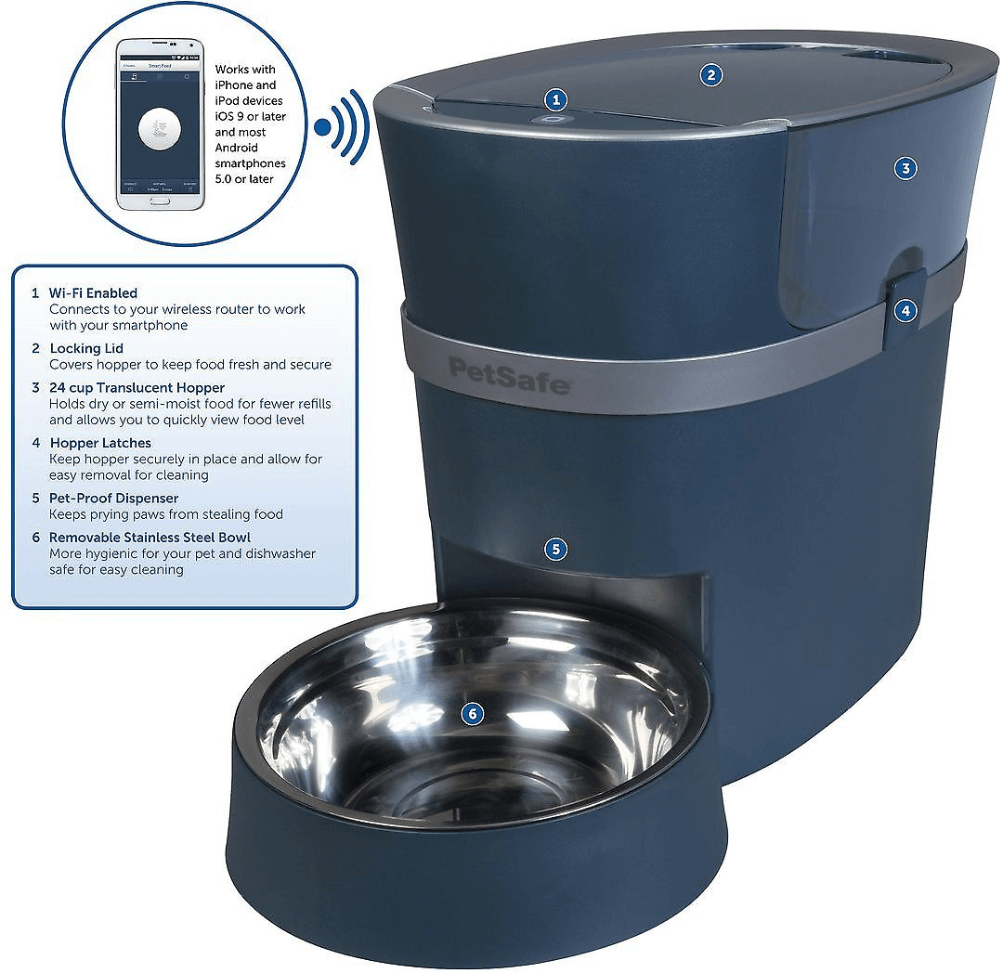 Smart feed automatic pet feeder for iphone and android clearance
