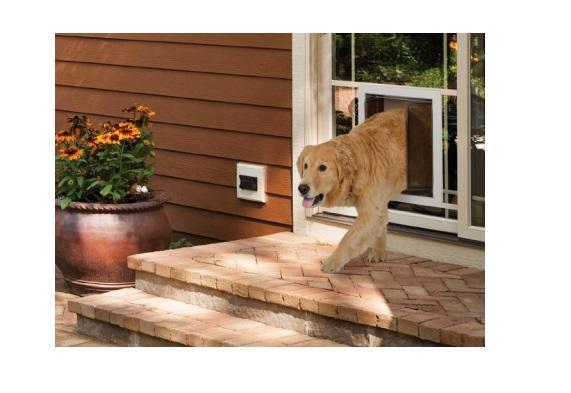 PlexiDor Sliding Glass Door Cat Dog Door Insert1