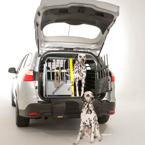 MIM Safe Variocage Double - Car Crash test crate in use