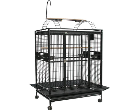 A&E-Cage-Companye-40x30-Play-Top-Bird-Cage-8004030-Black