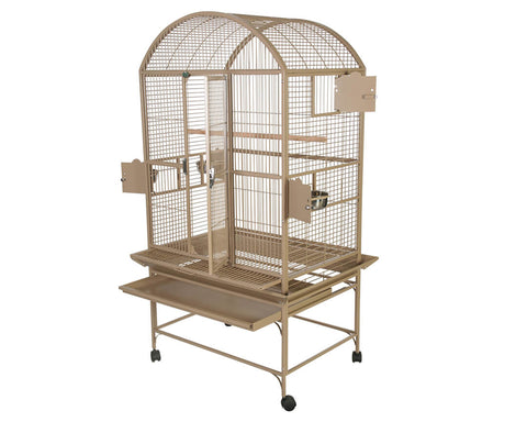 A-E-32x23-Dome-Top-Bird-Cage-9003223-Sandstone-open-door