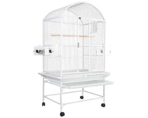 A-E-32x23-Dome-Top-Bird-Cage-9003223-White-open