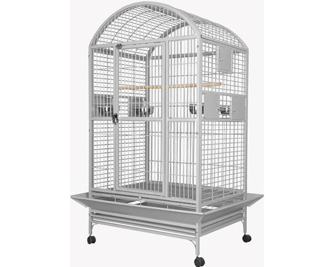 A-E-36x28-Dome-Top-Bird-Cage-9003628-White