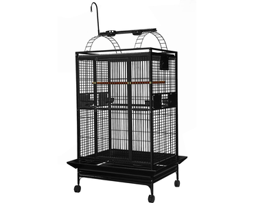 A-E-36x28-Play-Top-Bird-Cage-8003628-Black