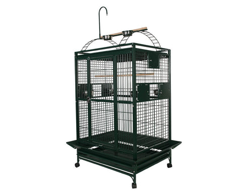 A-E-36x28-Play-Top-Bird-Cage-8003628-Green