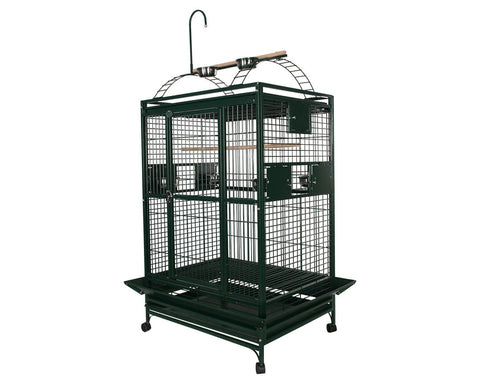 A-E-36x28-Play-Top-Bird-Cage-8003628-Green