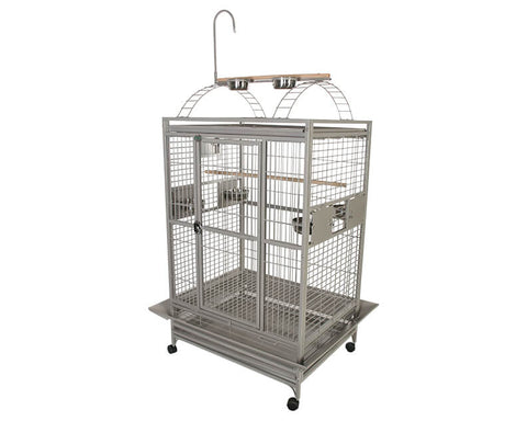 A-E-36x28-Play-Top-Bird-Cage-8003628-Platinum