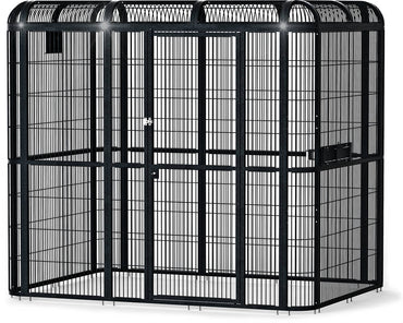 A-E-85x62-Black-Walk-in-Aviary-WI8662-Black