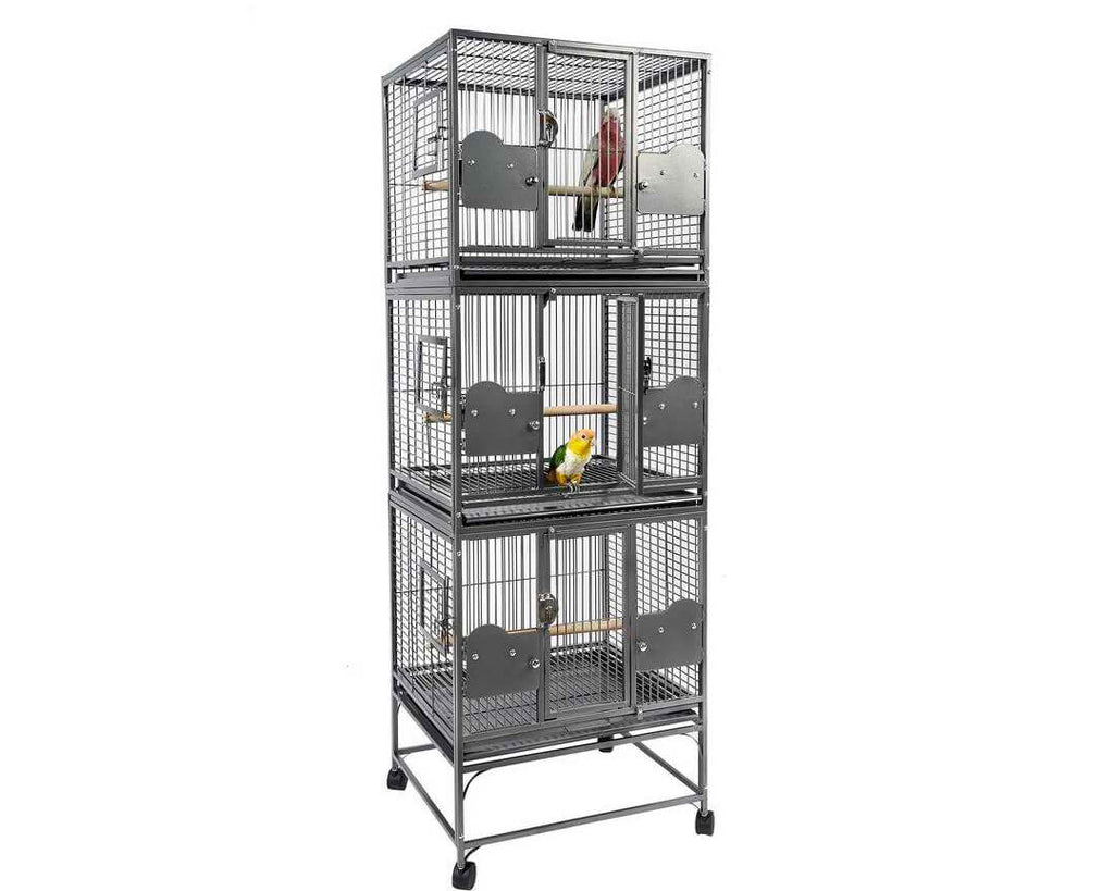 A&E 24''x22'' Triple Stack Bird Cage – AdeoPets