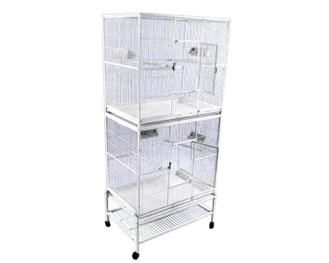 A-E-Cage-Company-32x21-Double-Stack-Flight-Cage-13221-2-White