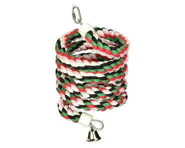 A-E-Cage-Company-Large-Rainbow-Cotton-Rope-Boing-with-Bell-HB556
