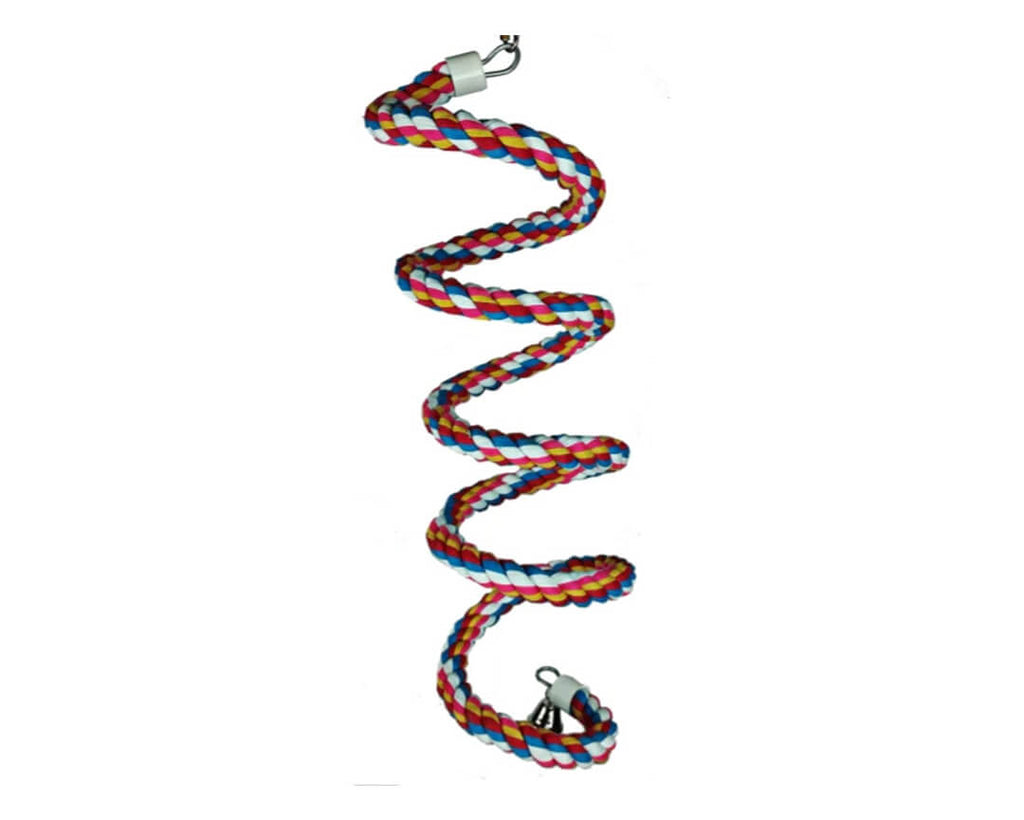 A&E Large Rainbow Cotton Rope Boing with Bell – AdeoPets