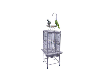 A-E-Stainless-Steel-18x18-Play-Top-Bird-Cage-8001818-Stainless-Steel