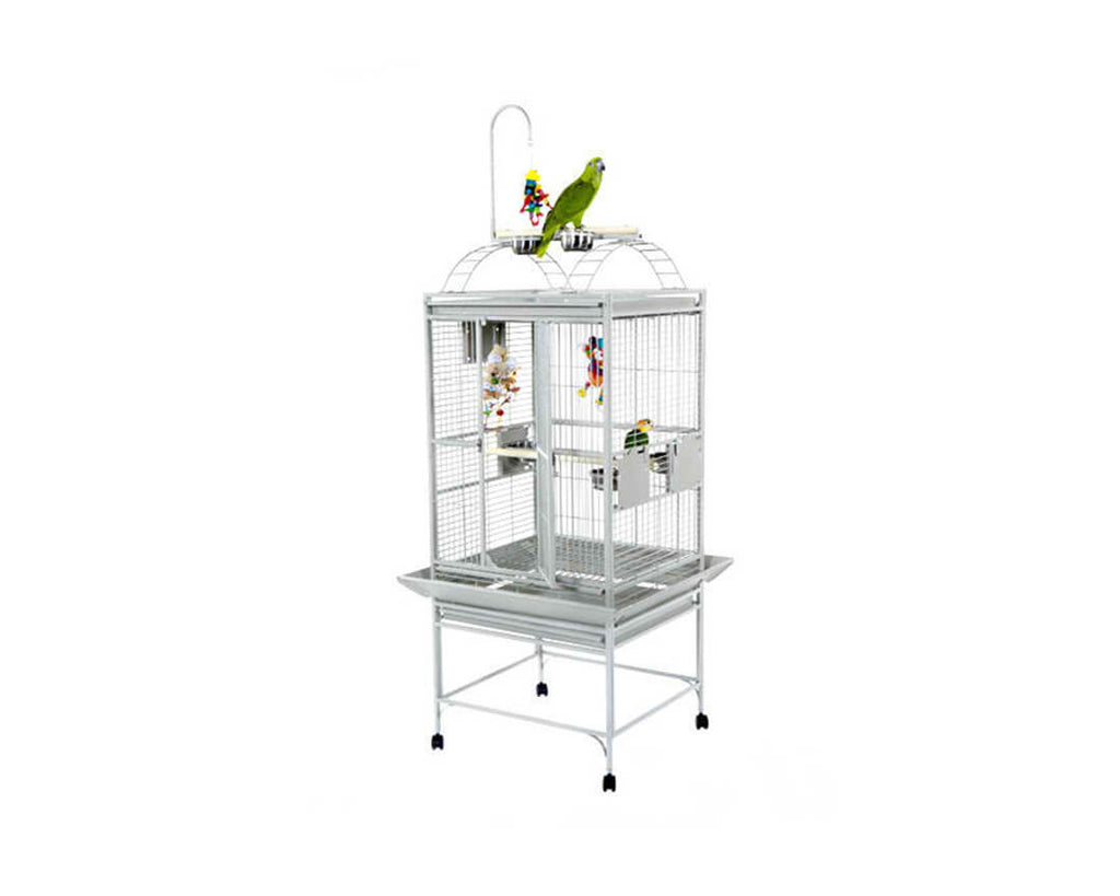 A-E-Stainless-Steel-24x22-Play-Top-Bird-Cage-8002422-Stainless-Steel