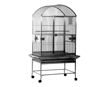 A-E-Stainless-Steel-32x23-Dome-Top-Bird-Cage-9A-3223-Stainless-Steel