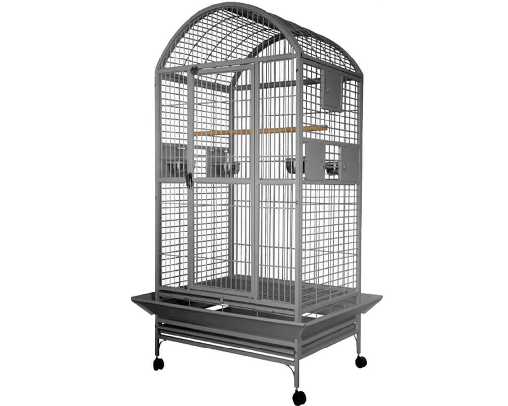 A-E-Stainless-Steel-36x28-Dome-Top-Bird-Cage-9003628-Stainless-Steel
