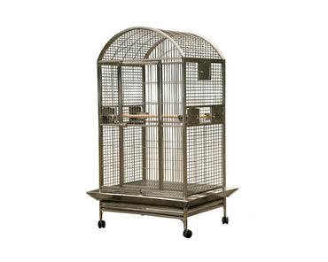 A-E-Stainless-Steel-40x30-Dome-Top-Bird-Cage-9004030-Stainless-Steel