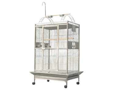 A-E-Stainless-Steel-40x30-Play-Top-Bird-Cage-8004030-Stainless-Steel