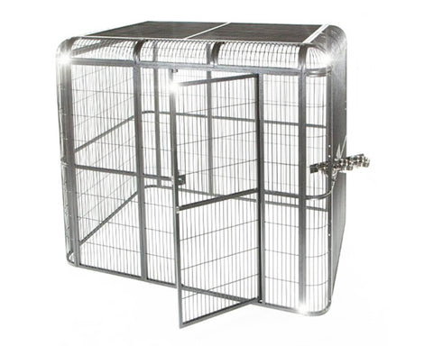 A-E-Stainless-Steel-62x62-Walk-in-Aviary-WI6262-Stainless-Steel