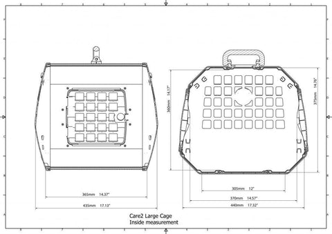 MIM Safe Care² Crash Tested Pet Carrier care2 for small dog and cats dimensions