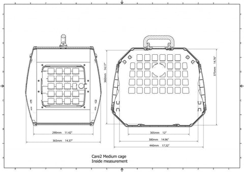 MIM Safe Care² Crash Tested Pet Carrier care2 for small dog and cats dimensions