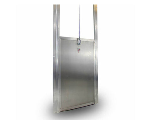 Security Boss Kennel Clad Insulated Guillotine Kennel Door