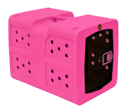 Dakota 283 G3 Framed Door Kennel - Portable Dog Travel Crate pink