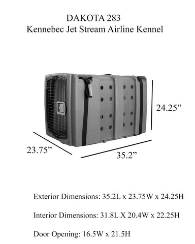 Dakota 283 Jet Stream Airline Approved Dog Crate - IATA CR-82 Approved