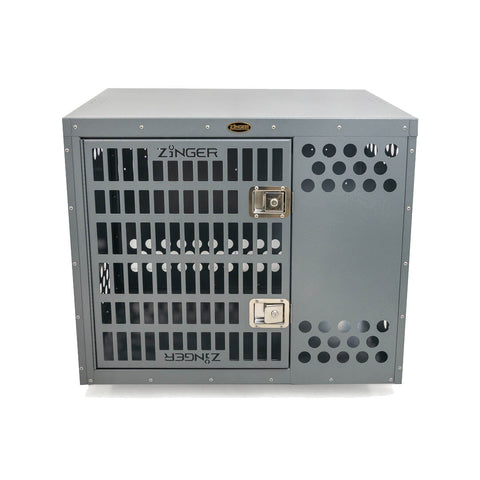 Zinger Deluxe Aluminum Dog Travel Crate side entry