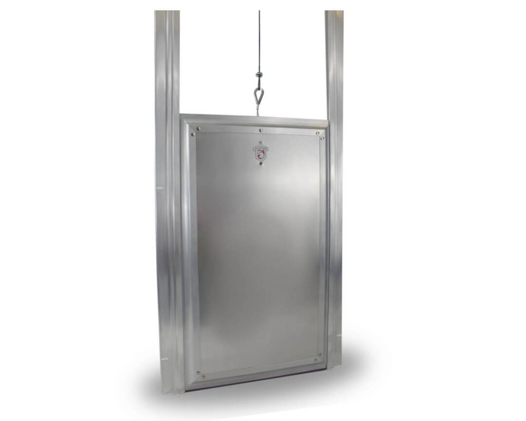 Security Boss Kennel Clad  Dual Auto-Locking Premium Insulated Guillotine Kennel Door