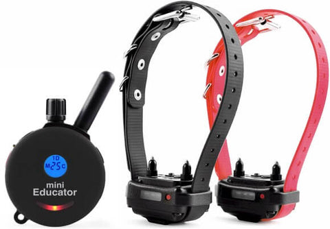 E-Collar ET-302 Mini Educator 1/2 Mile Remote 2-Dog Trainer in Black