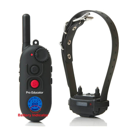E-Collar PE-900 Pro Educator Advanced Remote Dog Trainer 1/2 Mile battery indicator