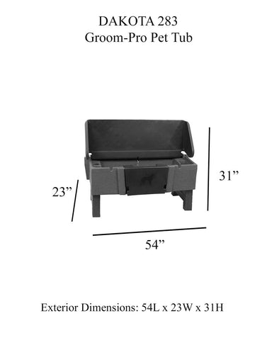 Dakota 283 Groom-Pro Pet Washing Tub GI-PETTUB2