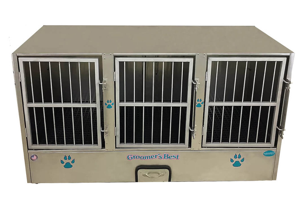 Groomers_Best_3_Unit_Cage_Bank_for_Dogs_GB3UNIT
