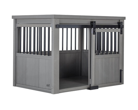 New-Age-Pet-Homestead-Crate-Gray