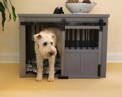 New-Age-Pet-Homestead-Crate-Gray