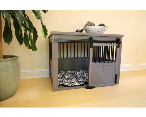 New-Age-Pet-Homestead-Crate-Gray