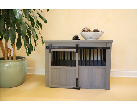 New-Age-Pet-Homestead-Crate-Gray