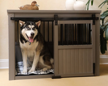 New-Age-Pet-Homestead-Crate-Gray