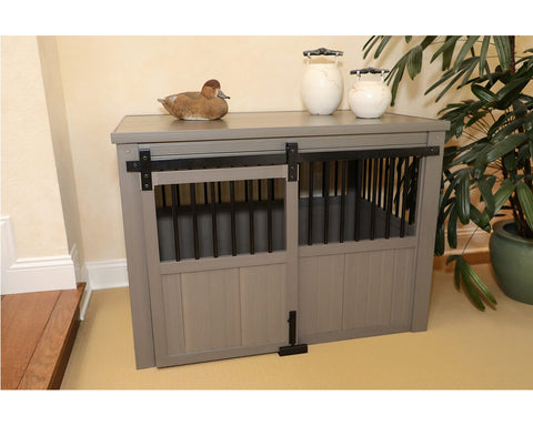 New-Age-Pet-Homestead-Crate-Gray