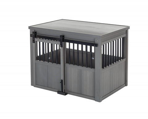 New-Age-Pet-Homestead-Crate-Gray