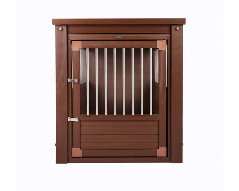 New-Age-Pet-InnPlace-Dog-Crate-with-Stainless-Steel-Spindles-Russet