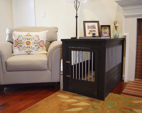 New-Age-Pet-InnPlace-Dog-Crate-with-Stainless-Steel-Spindles-Espresso