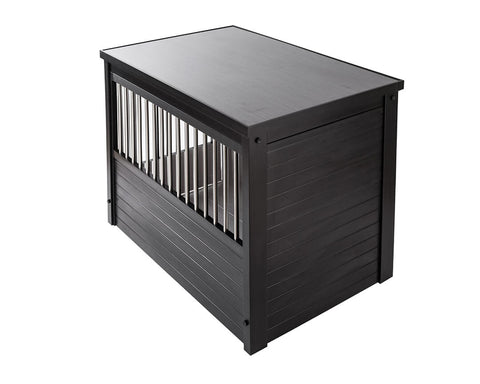 New-Age-Pet-InnPlace-Dog-Crate-with-Stainless-Steel-Spindles-Espresso