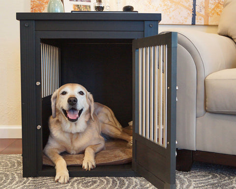 New-Age-Pet-InnPlace-Dog-Crate-with-Stainless-Steel-Spindles-Espresso