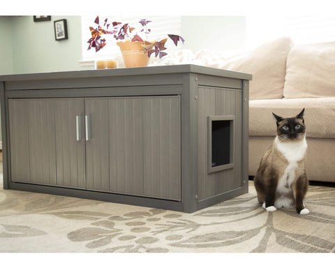 New-Age-Pet-Litter-Loo-Bench-Gray